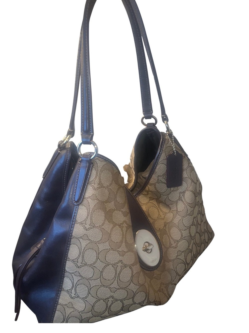 Coach Madison Carlyle Signature Canvas Shoulder Bag - Picture 5 of 16